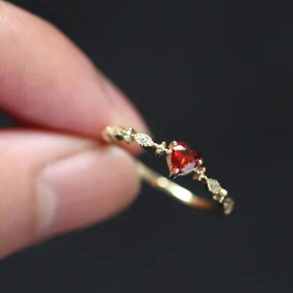 925 Stearling silver Stunning promise ring sz 7 - Picture 6 of 7